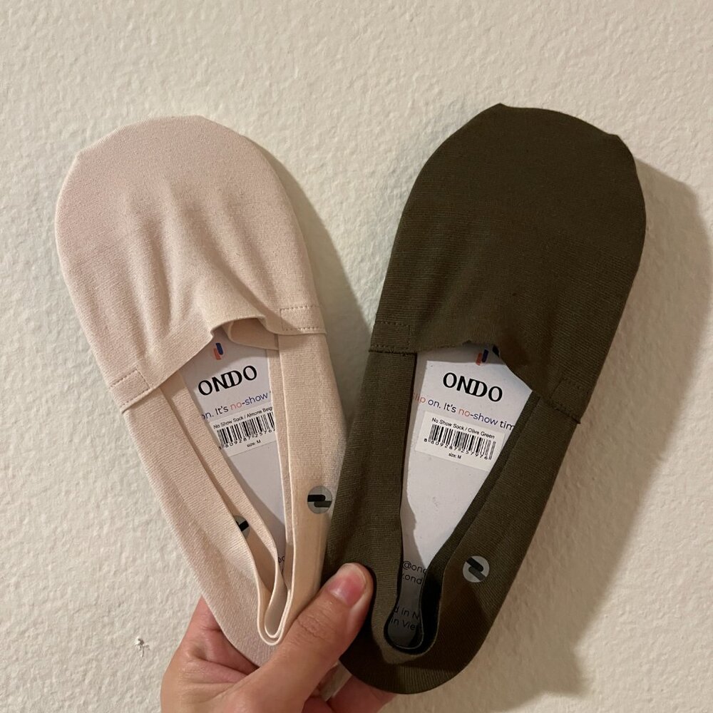 Ondo Organic Cotton No Show Socks